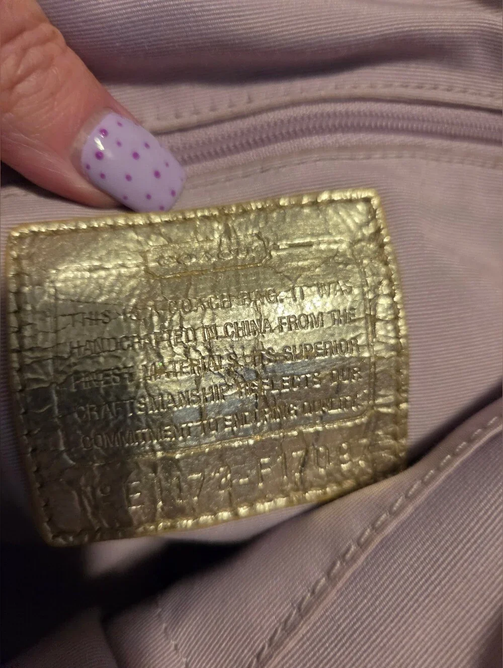 Coach rare metallic